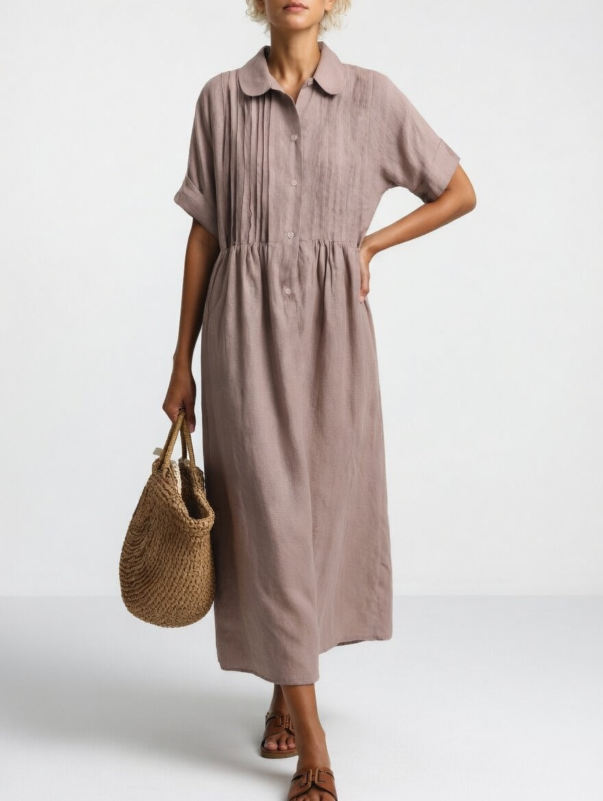 LYSANDRA | FLUID SHIRT DRESS