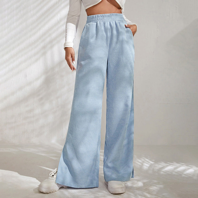 PENELOPE | WIDE-LEG RIBBED JOGGERS