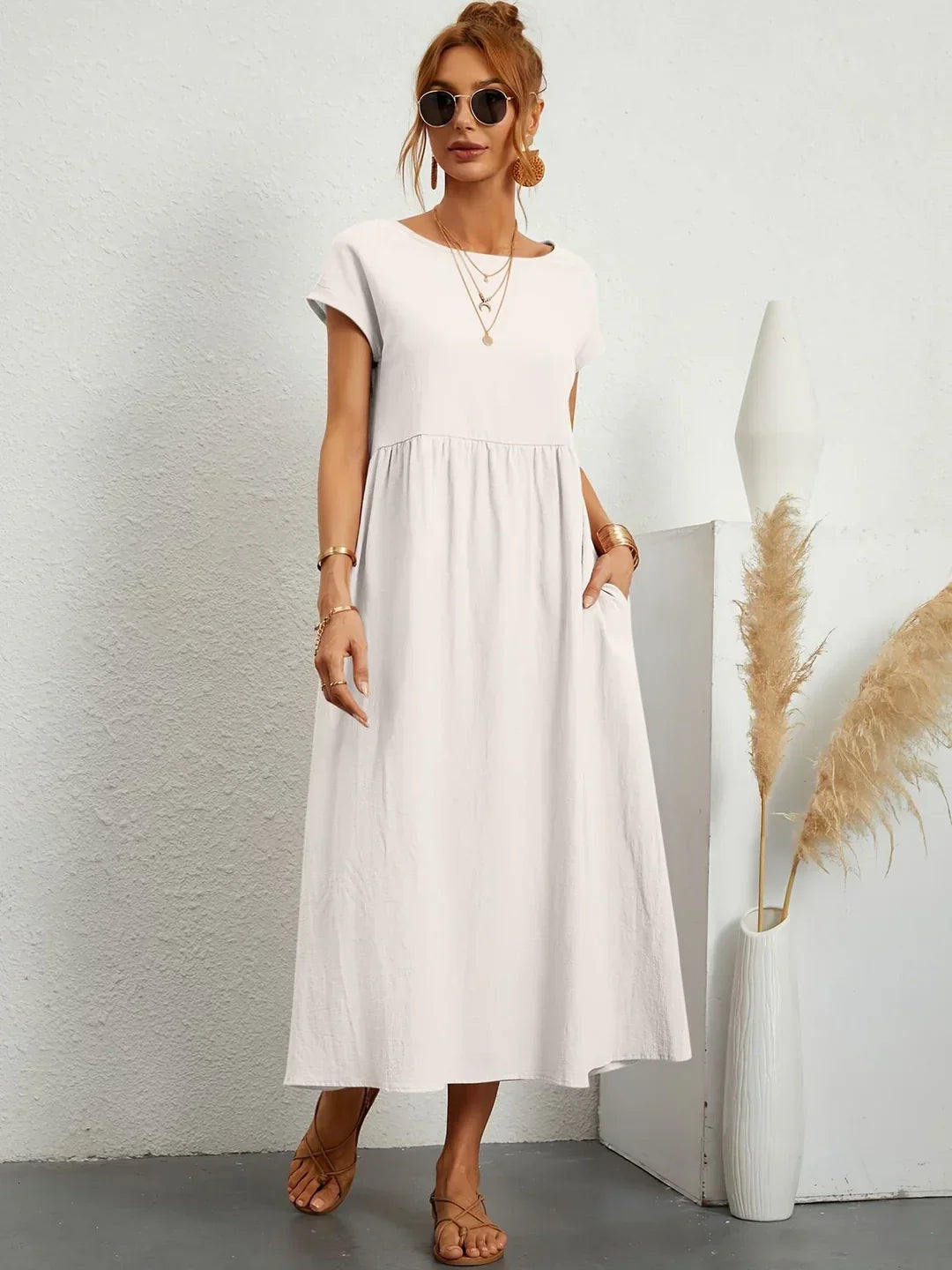 MARGOT | FLUID MIDI DRESS TIMELESS ELEGANCE
