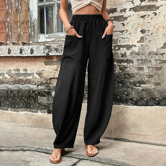 BOWIE | FLOWING WIDE-LEG PANTS