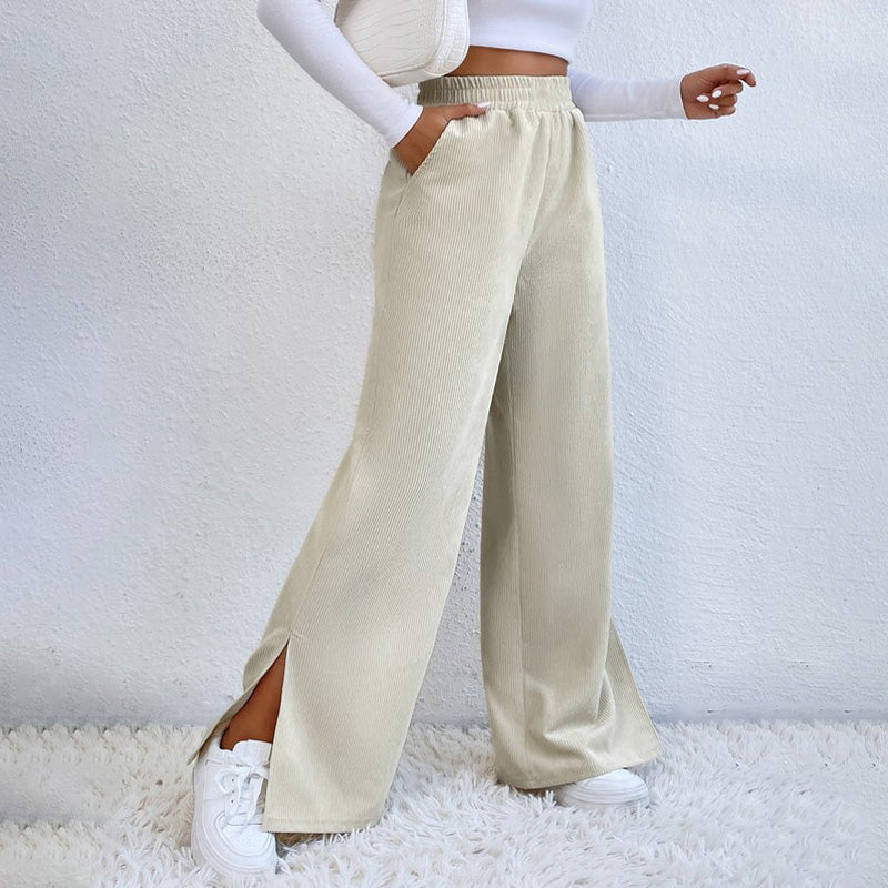 PENELOPE | WIDE-LEG RIBBED JOGGERS