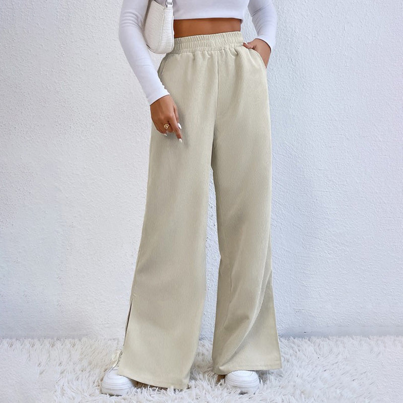 PENELOPE | WIDE-LEG RIBBED JOGGERS