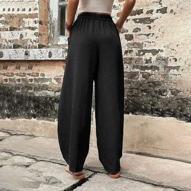 BOWIE | FLOWING WIDE-LEG PANTS
