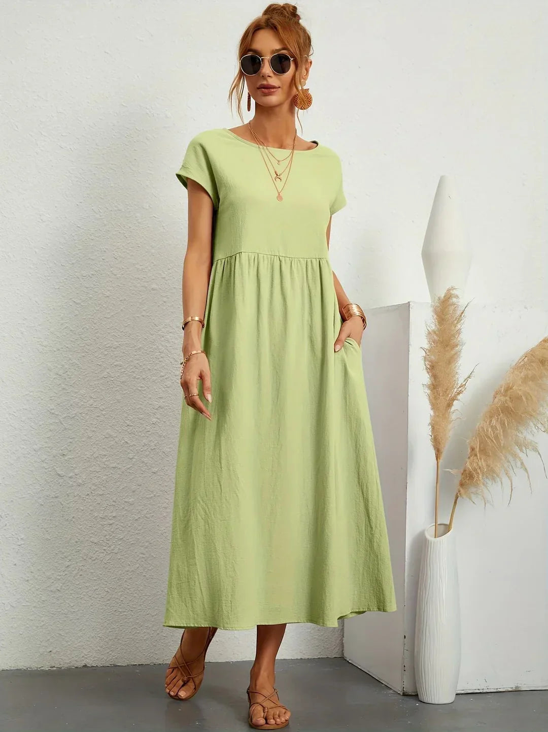MARGOT | FLUID MIDI DRESS TIMELESS ELEGANCE