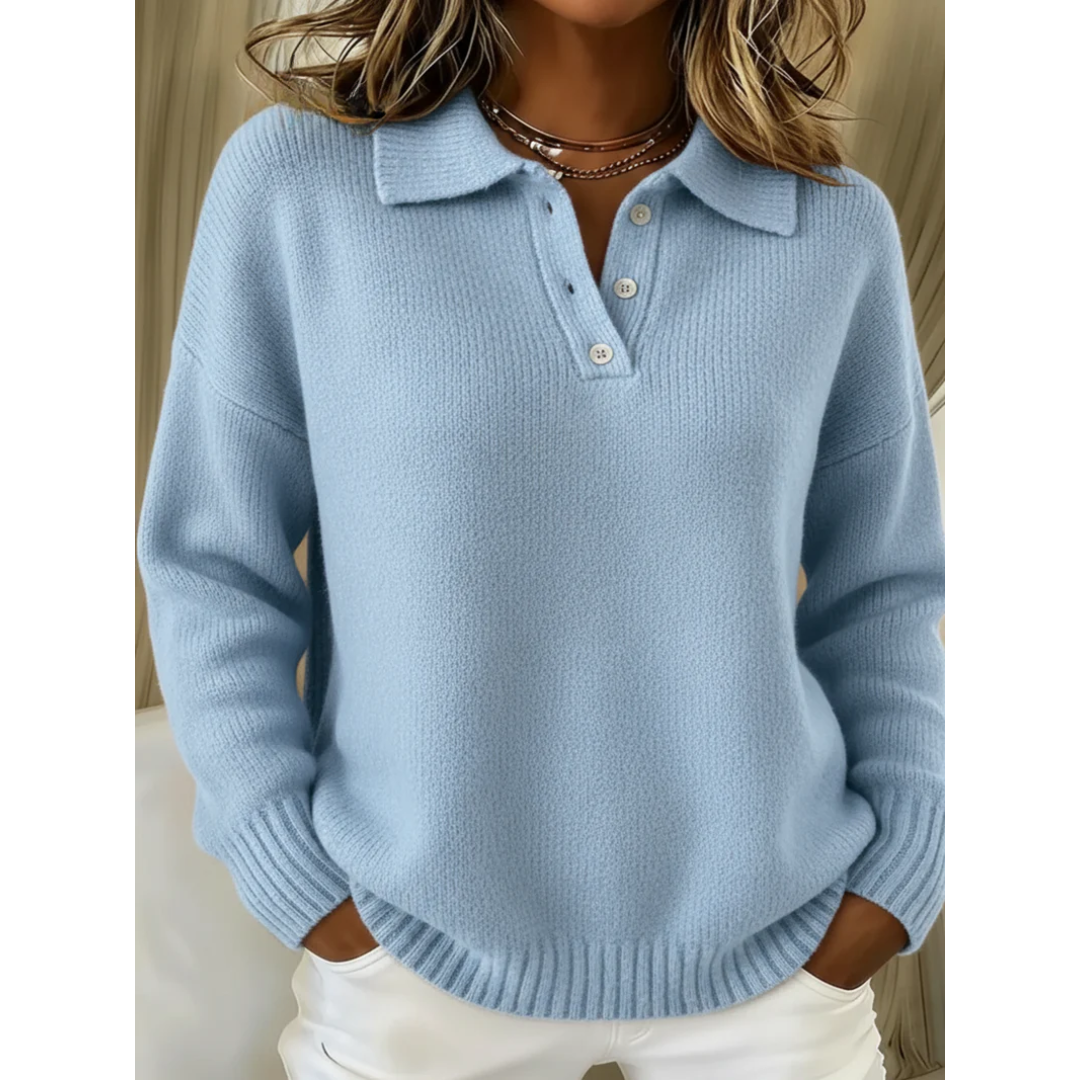 MONTANA | COLLARED BUTTON KNIT SWEATER