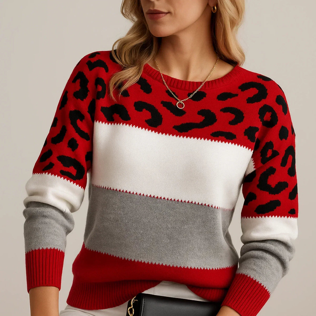 PAIGE | LEOPARD PRINT JUMPER