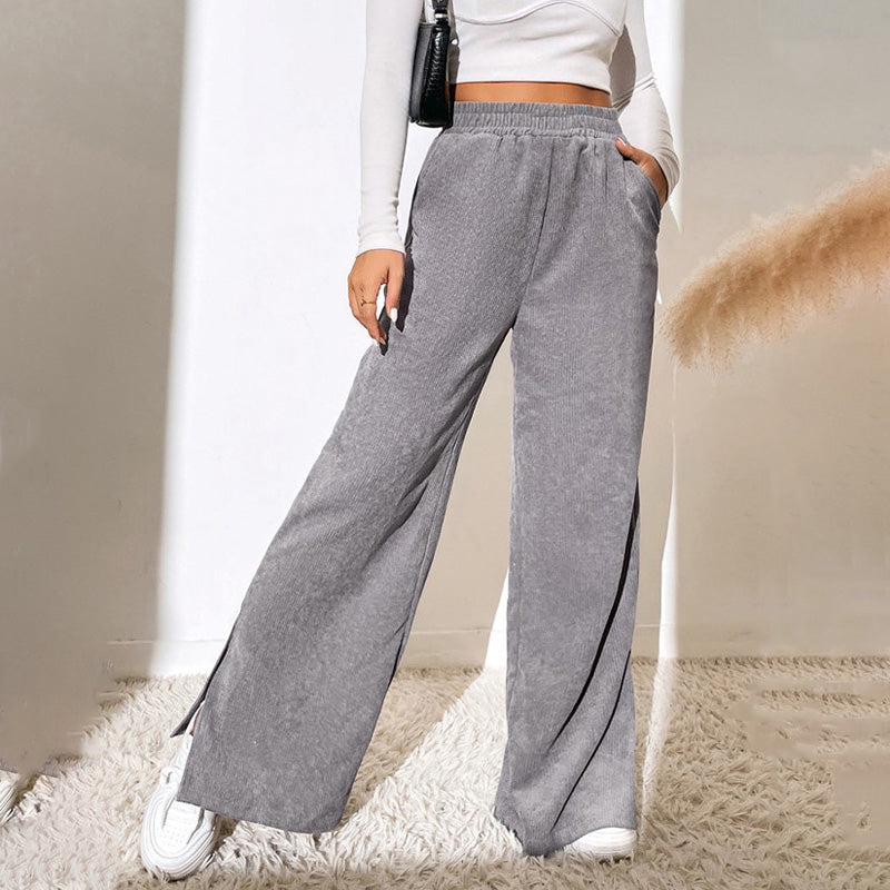 PENELOPE | WIDE-LEG RIBBED JOGGERS