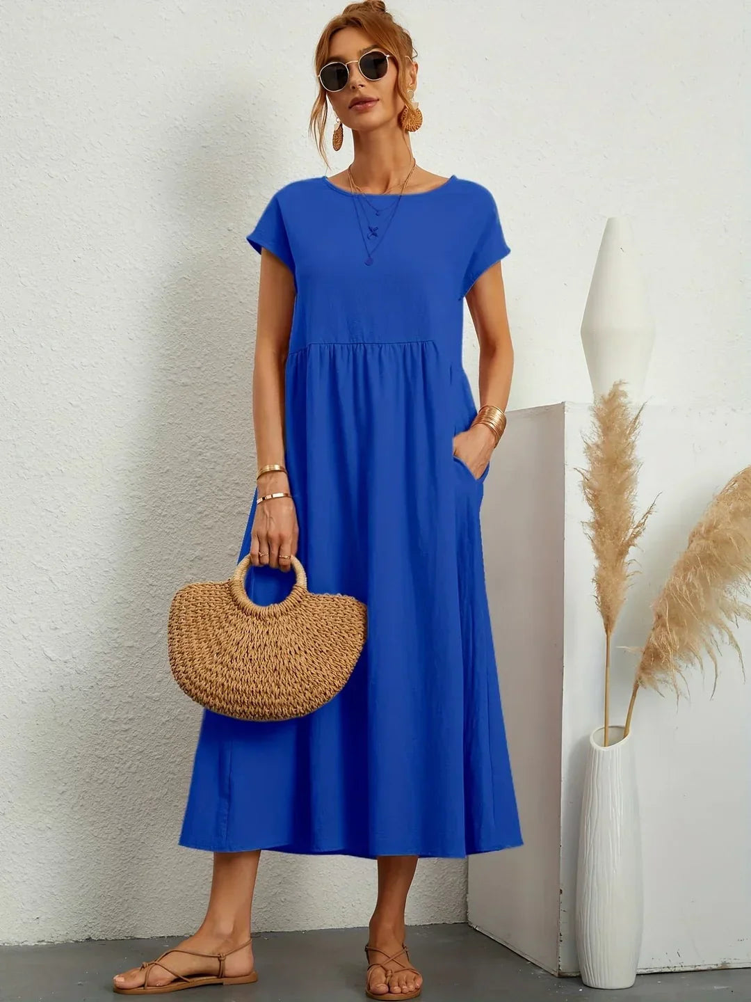MARGOT | FLUID MIDI DRESS TIMELESS ELEGANCE