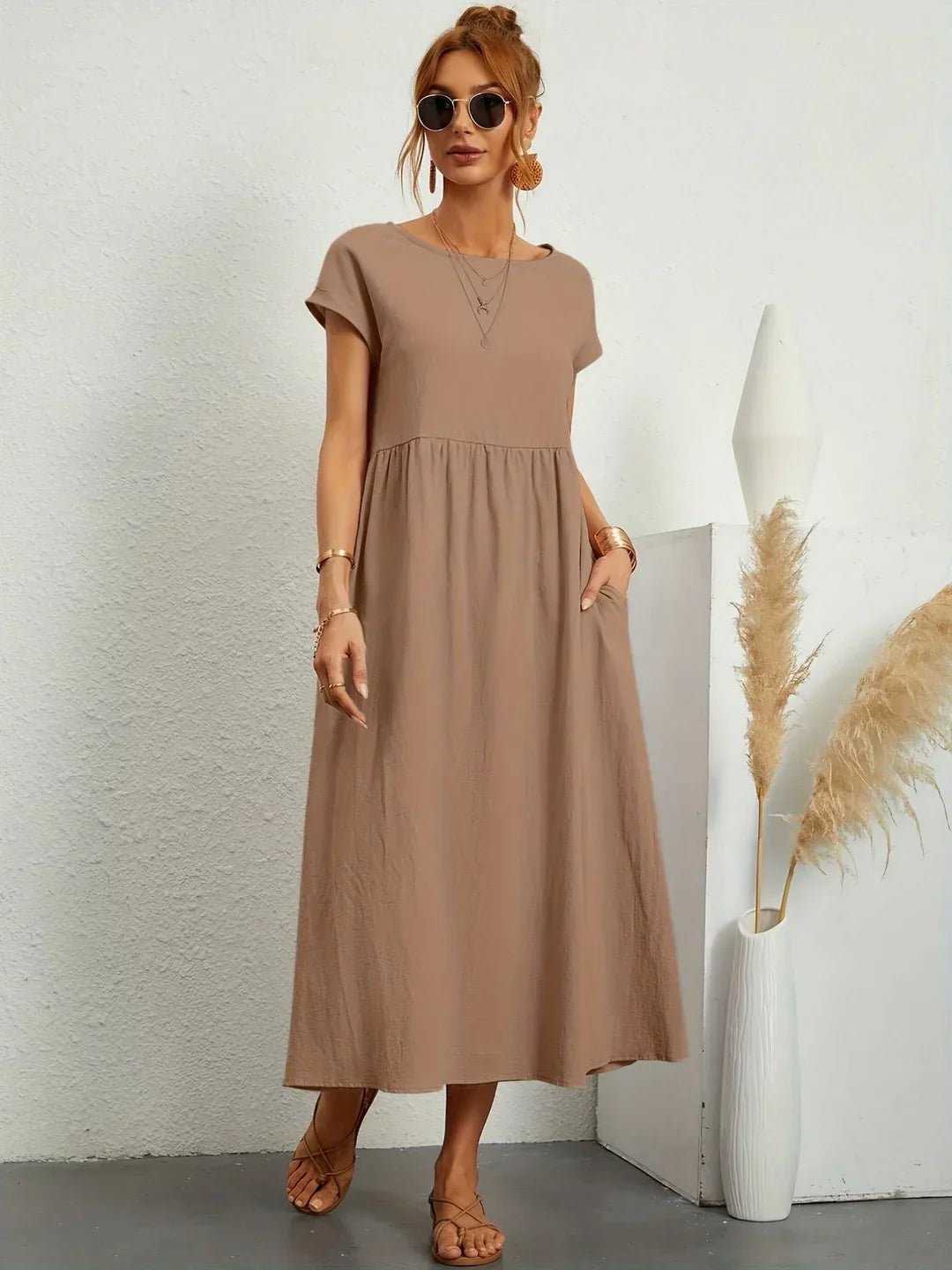 MARGOT | FLUID MIDI DRESS TIMELESS ELEGANCE