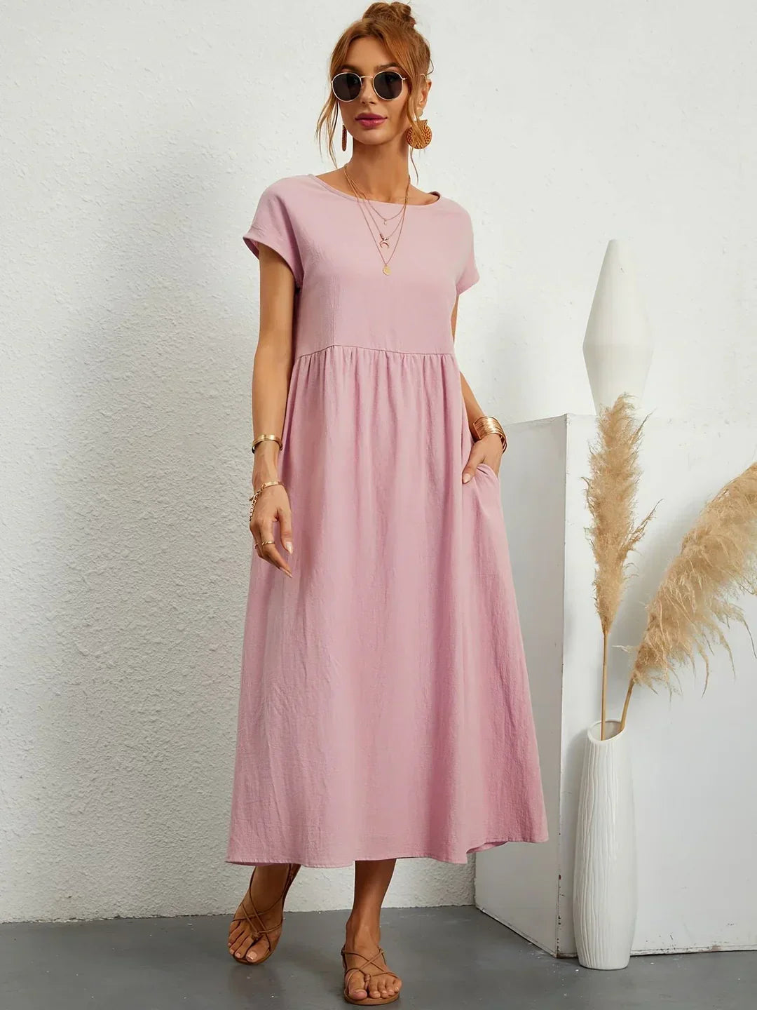 MARGOT | FLUID MIDI DRESS TIMELESS ELEGANCE