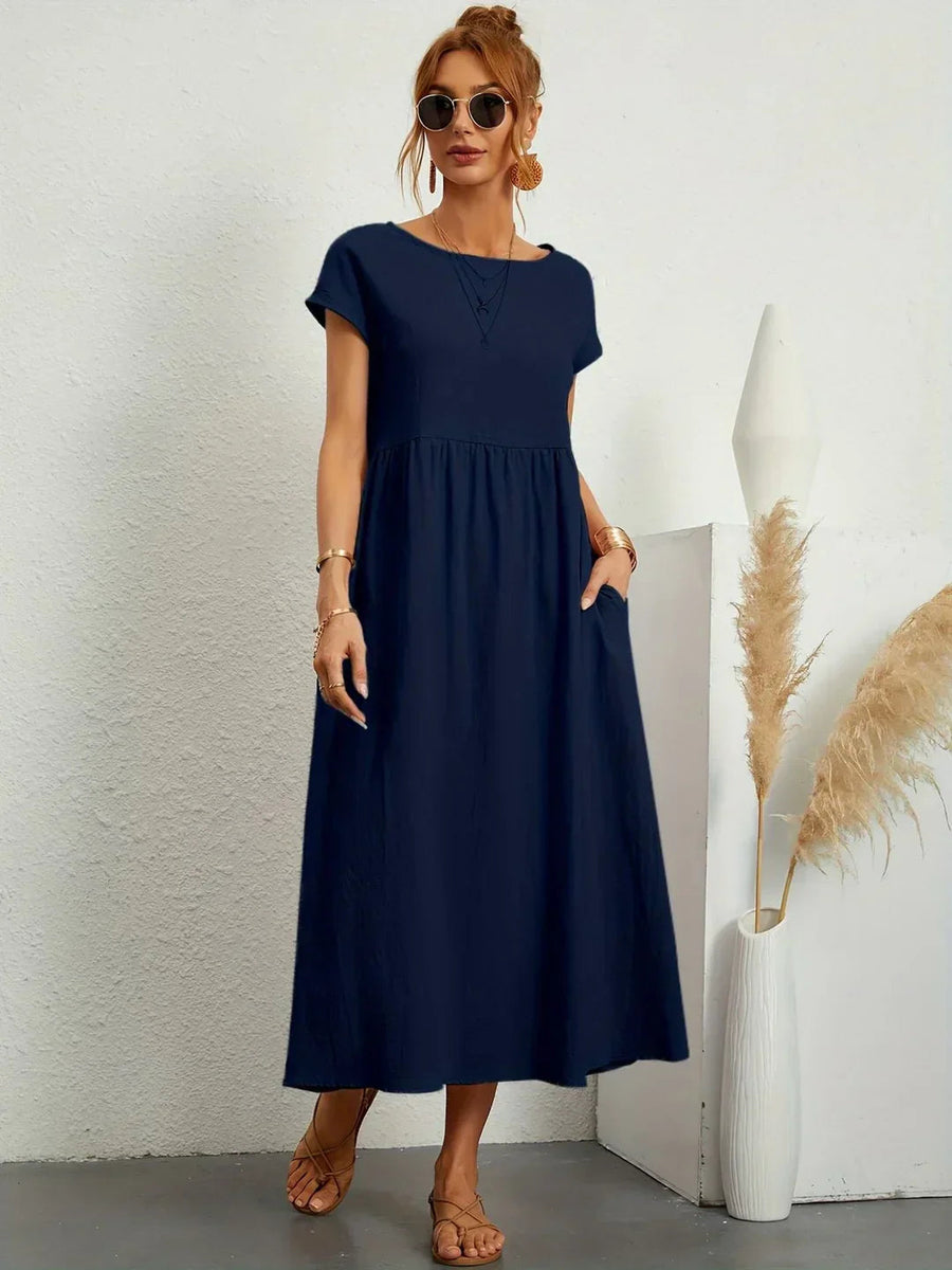 MARGOT | FLUID MIDI DRESS TIMELESS ELEGANCE