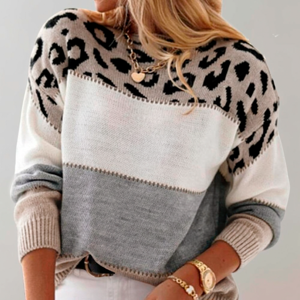 PAIGE | LEOPARD PRINT JUMPER
