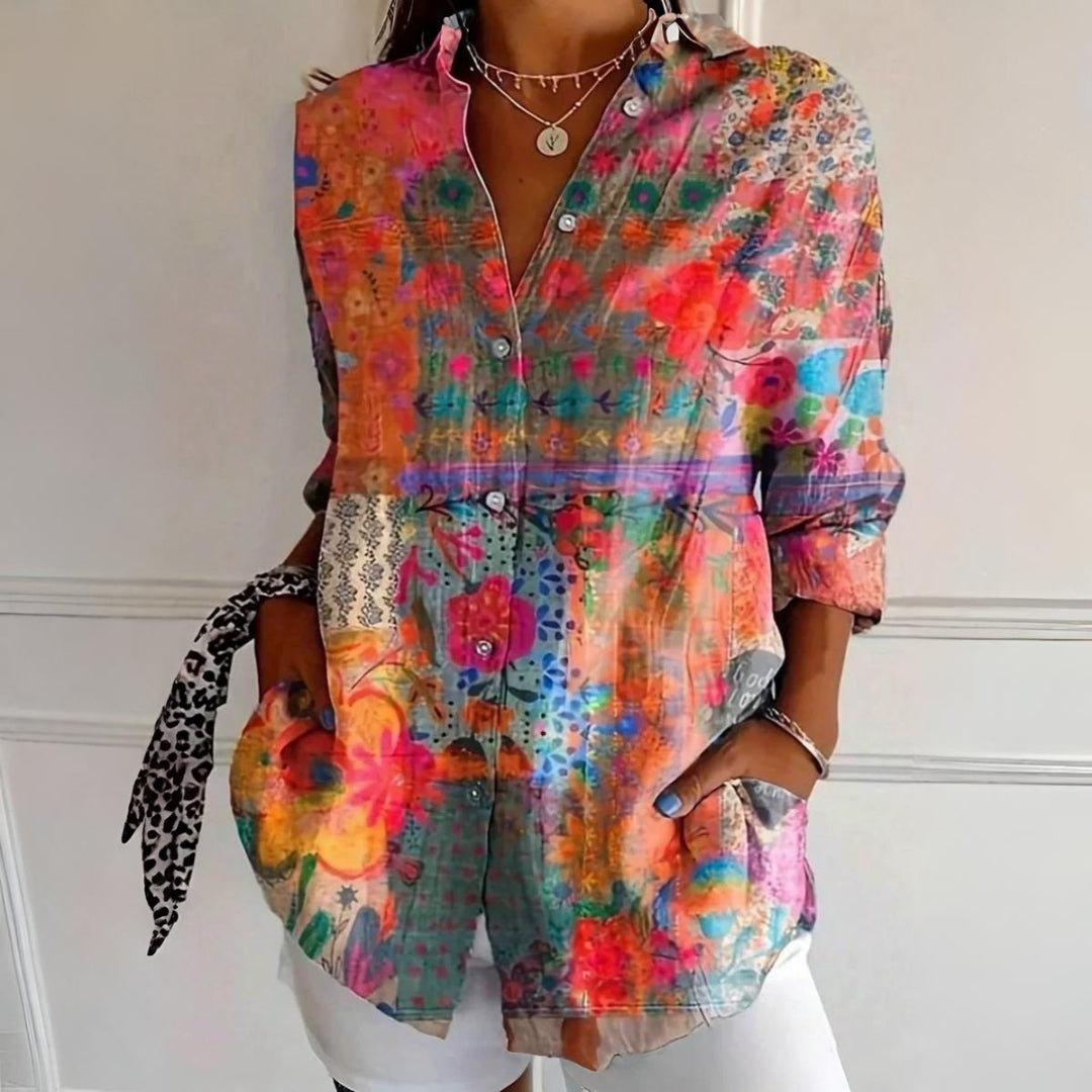 HAYLEY | FLORAL BREEZE BUTTON-UP SHIRT