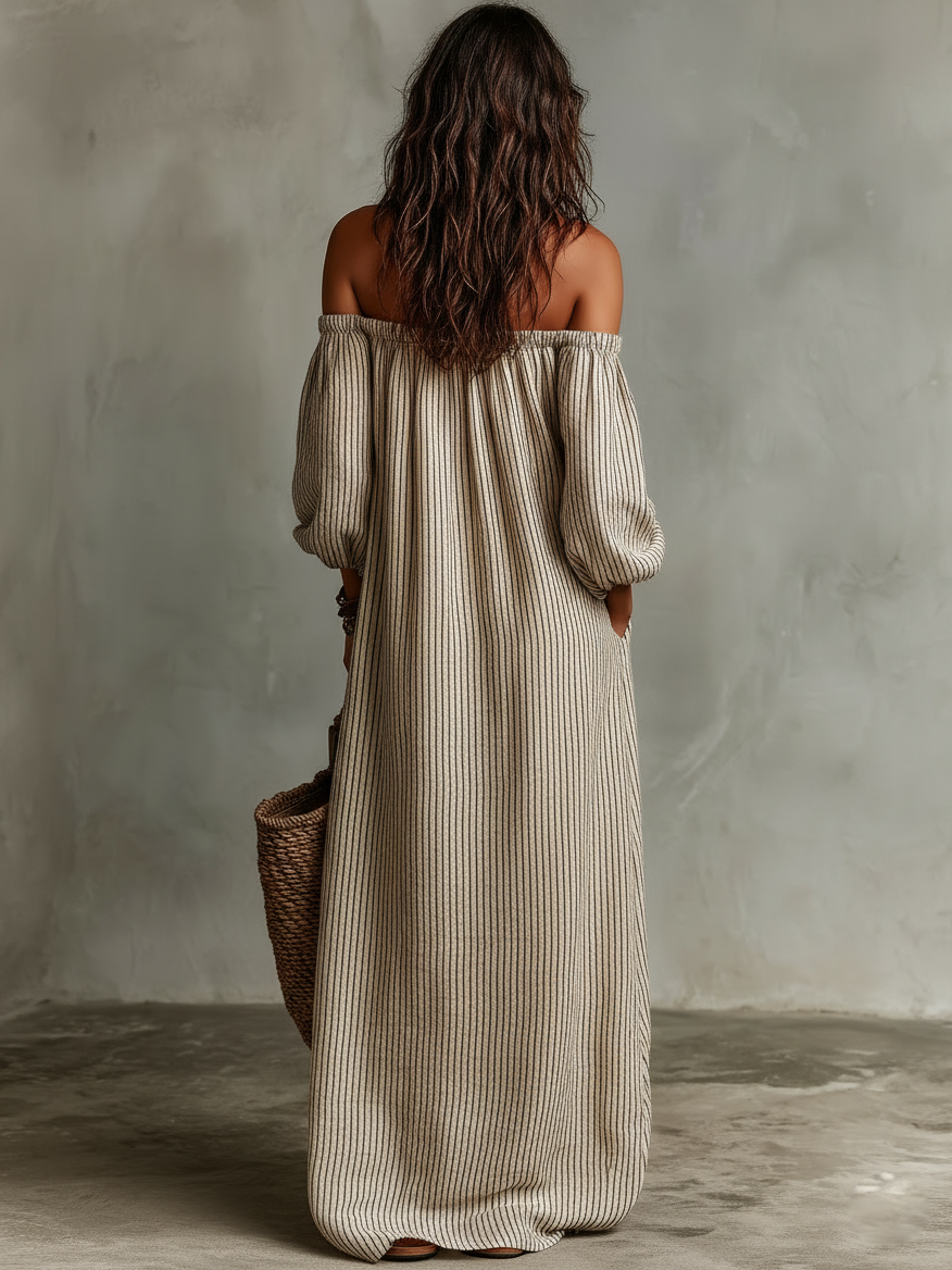 CARMEN | LONG OFF-SHOULDER DRESS