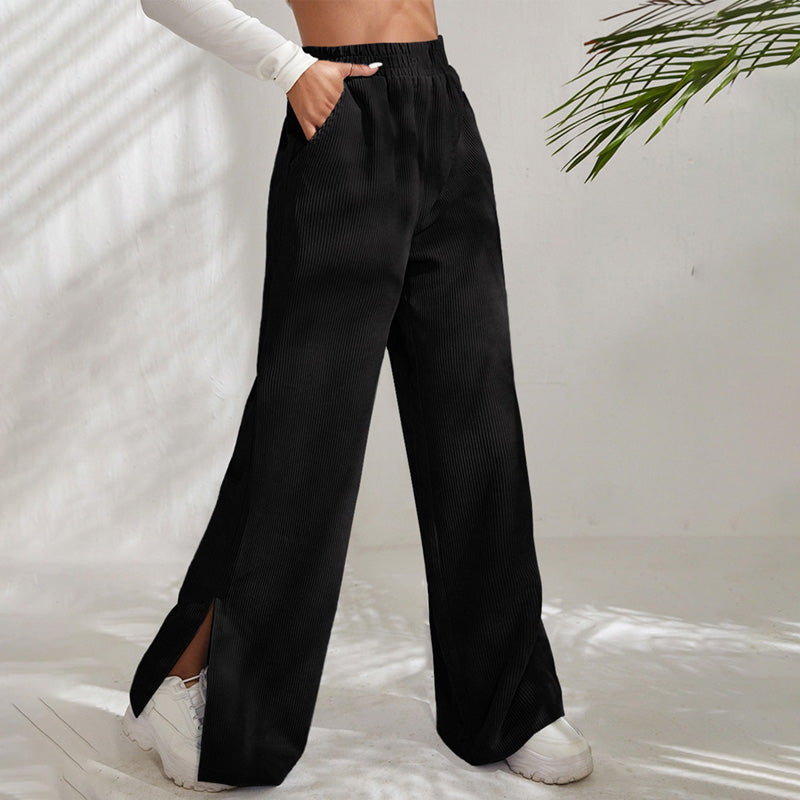 PENELOPE | WIDE-LEG RIBBED JOGGERS