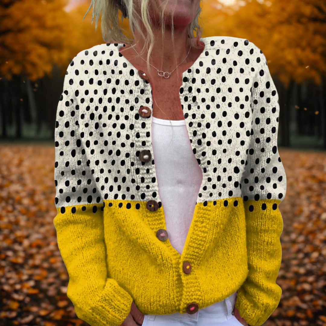 OLIVE | POLKA DOTS CARDIGAN
