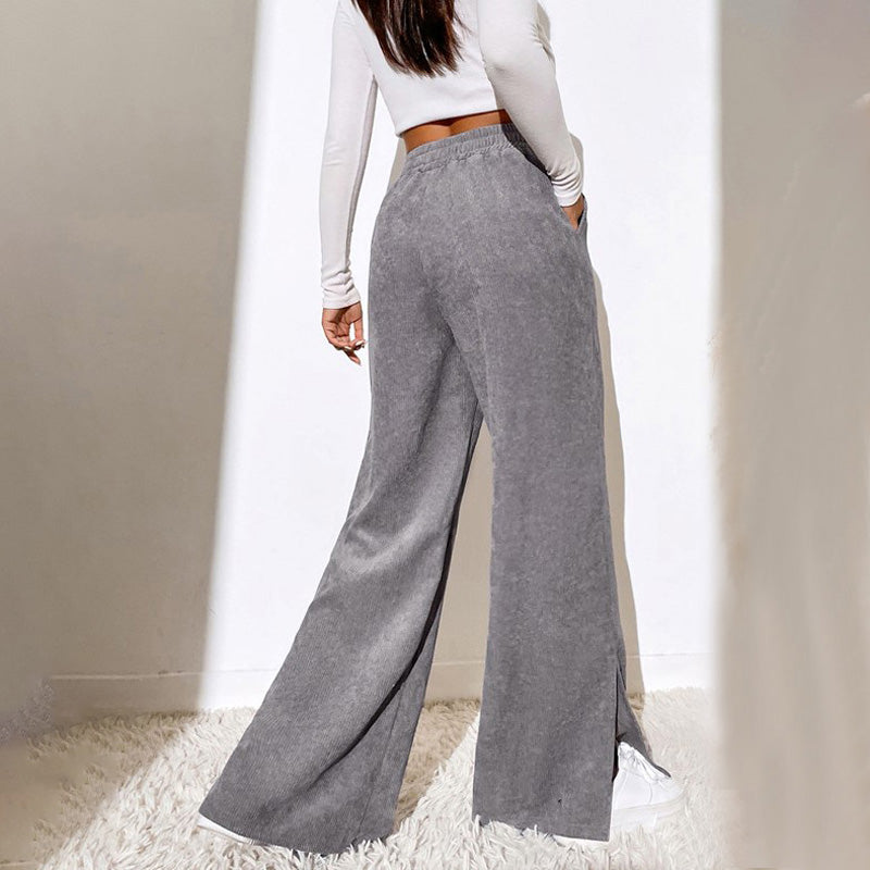 PENELOPE | WIDE-LEG RIBBED JOGGERS