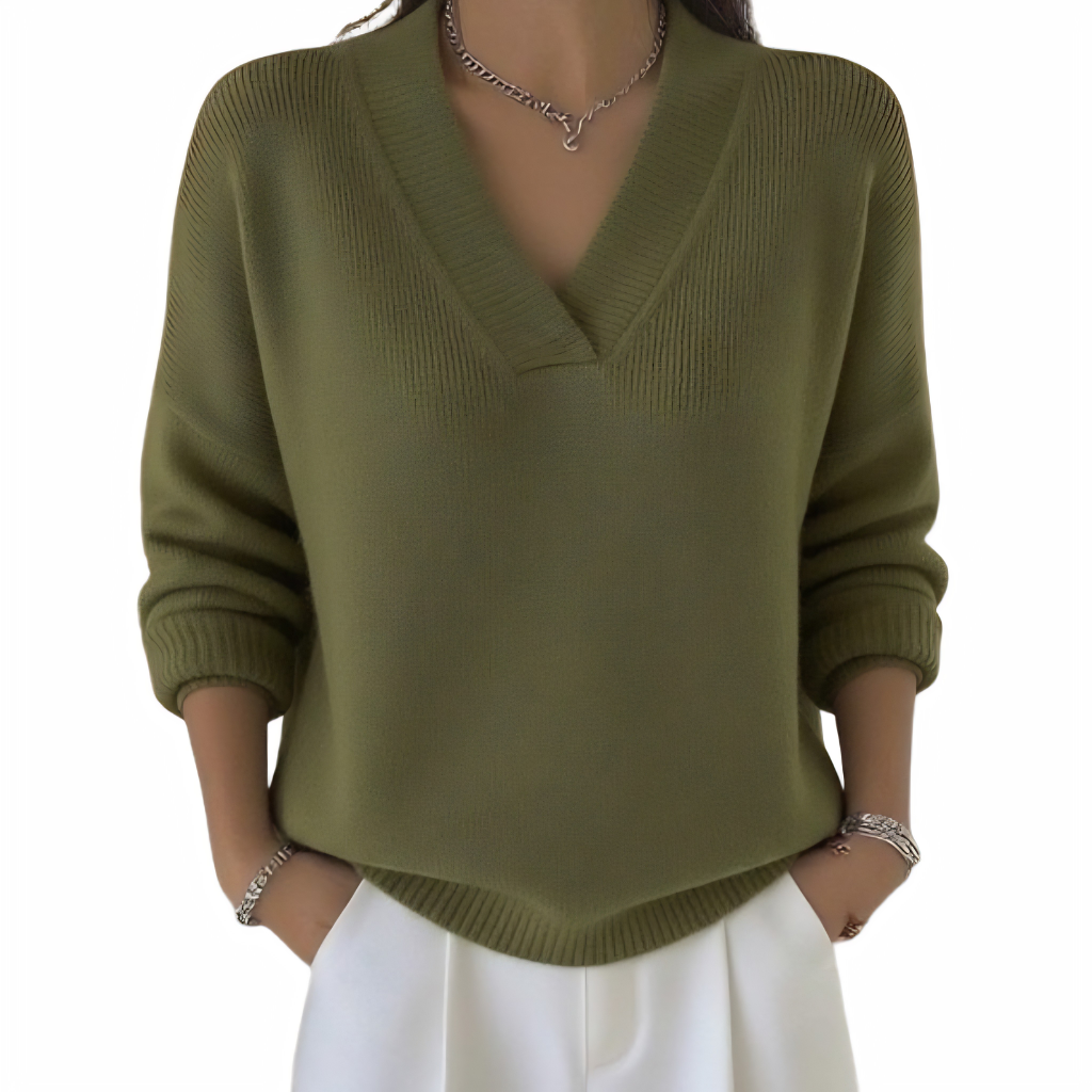 ZARA | EFFORTLESS V-NECK JUMPER