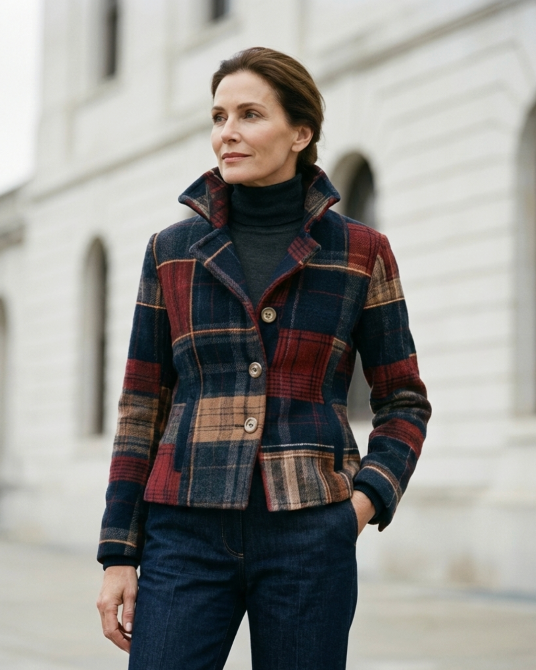 JANELLE | TIMELESS PLAID JACKET