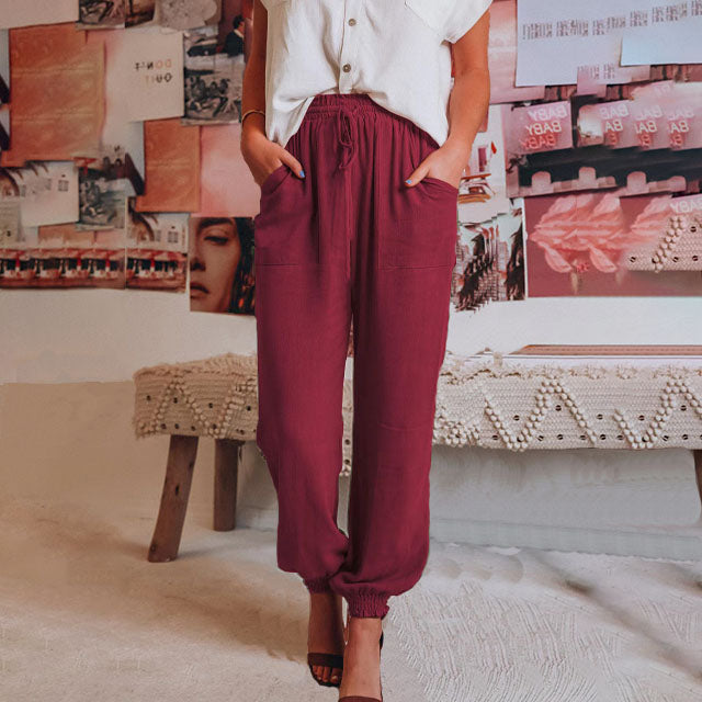 EMMELINE | ELEGANT DRAWSTRING JOGGERS