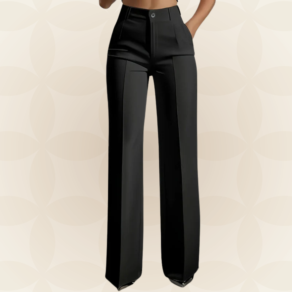 AINSLIE | HIGH-WAISTED WIDE-LEG TROUSERS