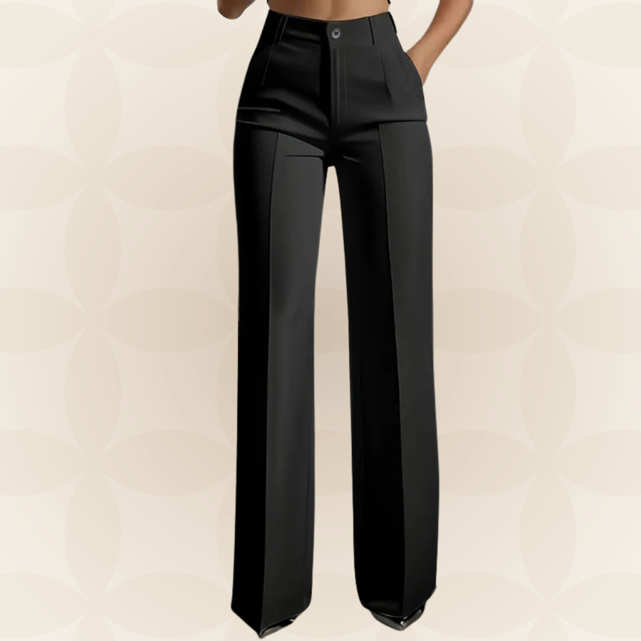 AINSLIE | HIGH-WAISTED WIDE-LEG TROUSERS