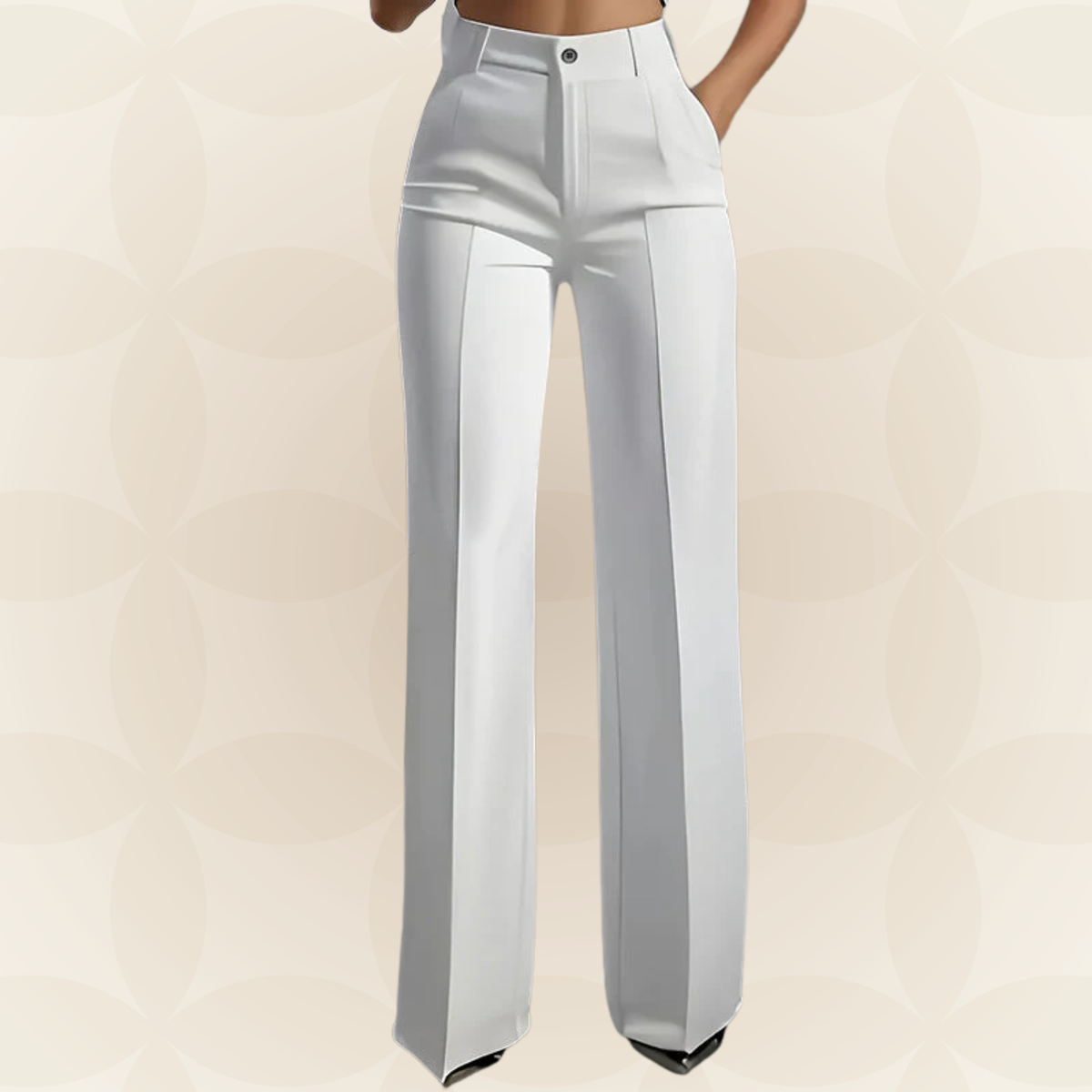 AINSLIE | HIGH-WAISTED WIDE-LEG TROUSERS