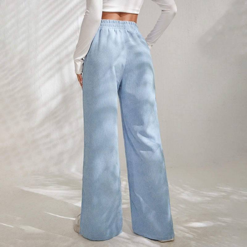 PENELOPE | WIDE-LEG RIBBED JOGGERS