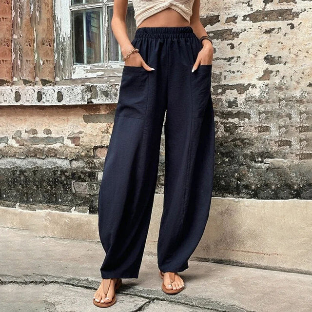 BOWIE | FLOWING WIDE-LEG PANTS