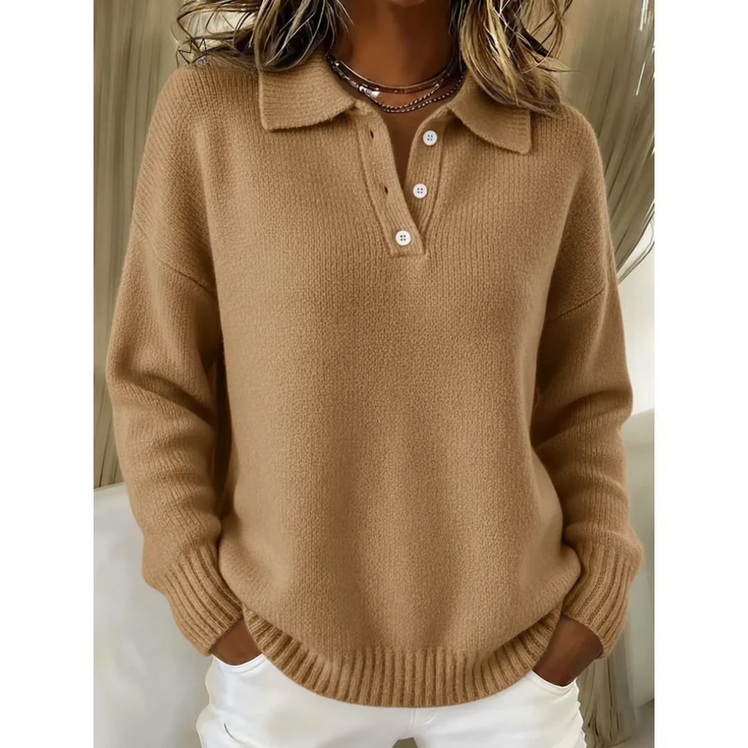 MONTANA | COLLARED BUTTON KNIT SWEATER