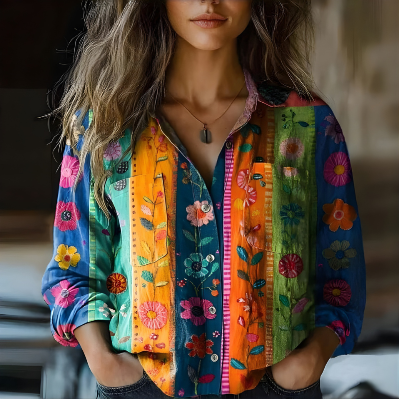 DEMI | PRINTED VINTAGE BLOUSE
