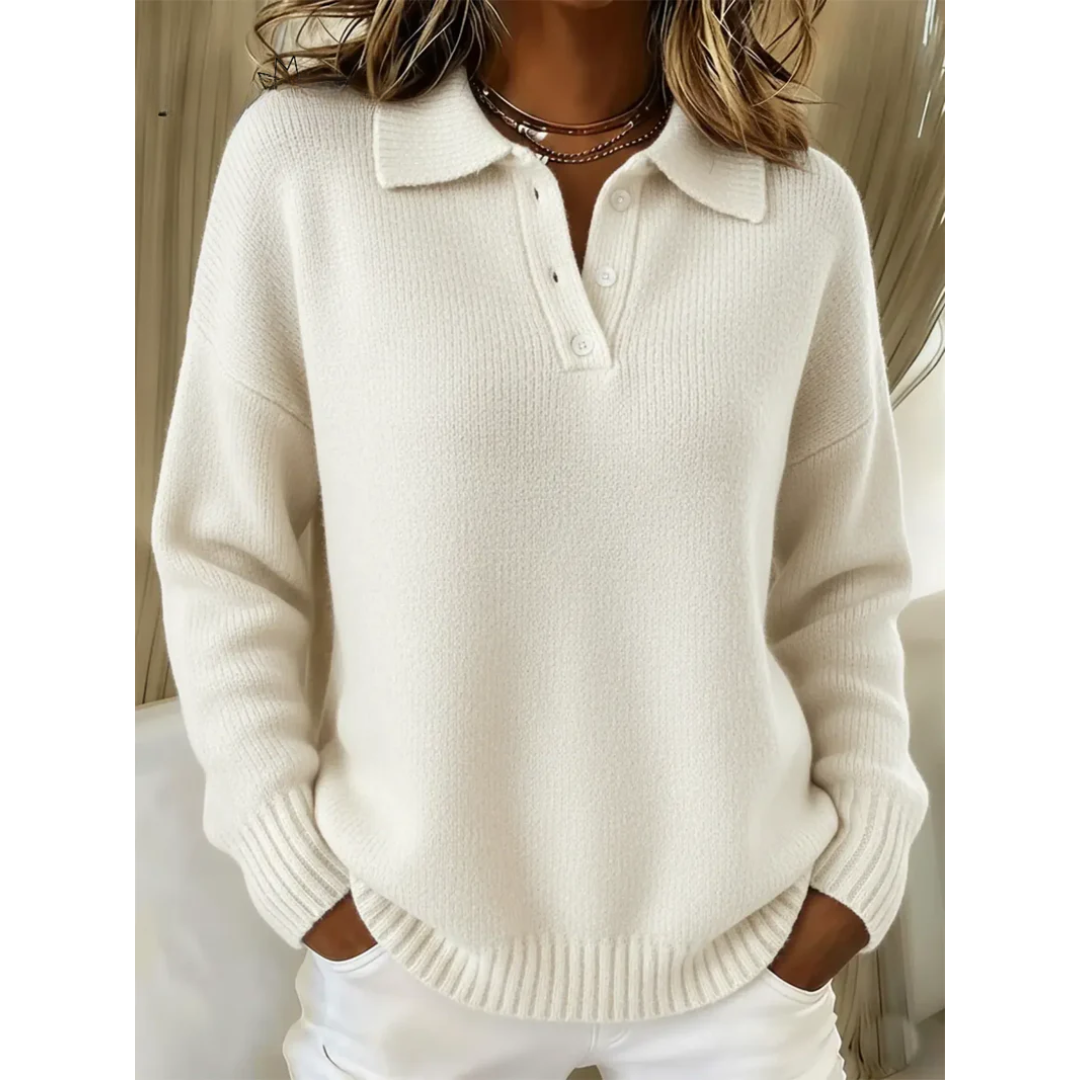 MONTANA | COLLARED BUTTON KNIT SWEATER