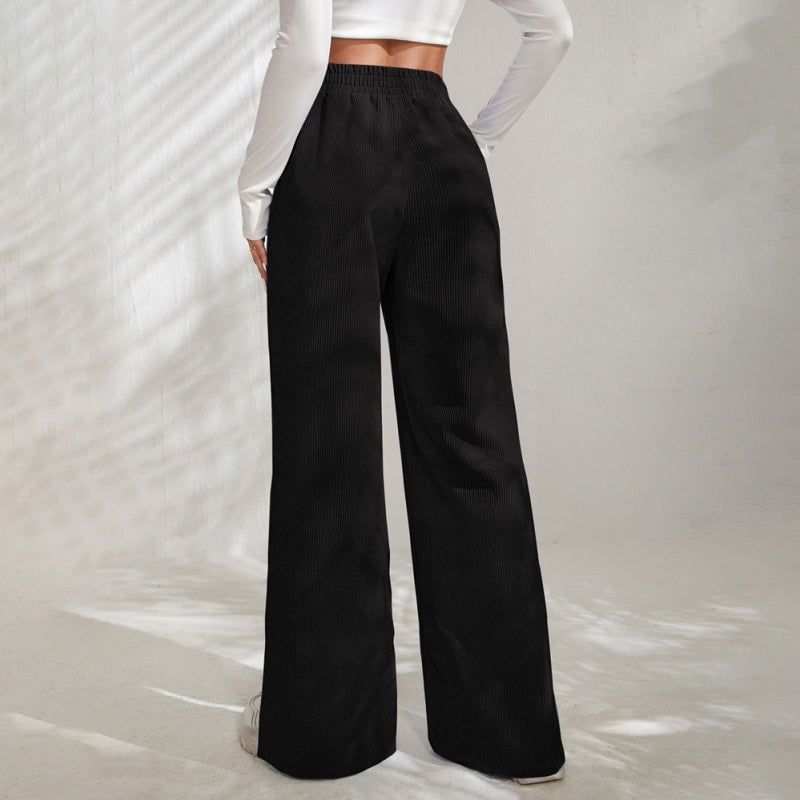 PENELOPE | WIDE-LEG RIBBED JOGGERS
