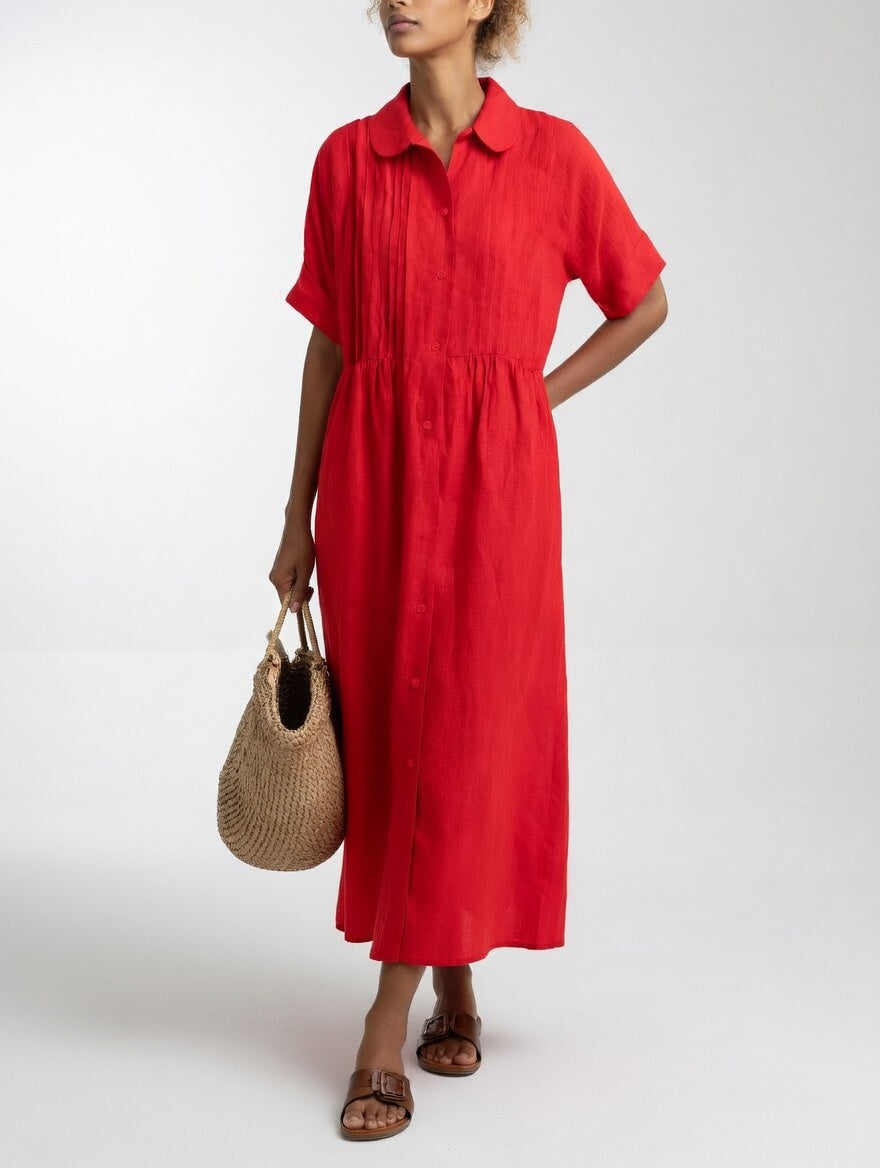 LYSANDRA | FLUID SHIRT DRESS
