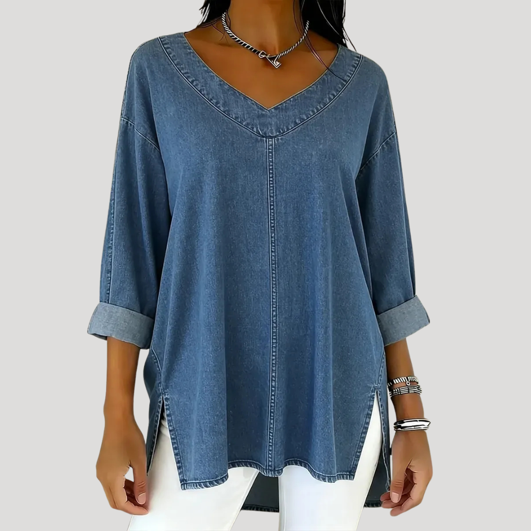 LACEY | VINTAGE OVERSIZED DENIM TOP