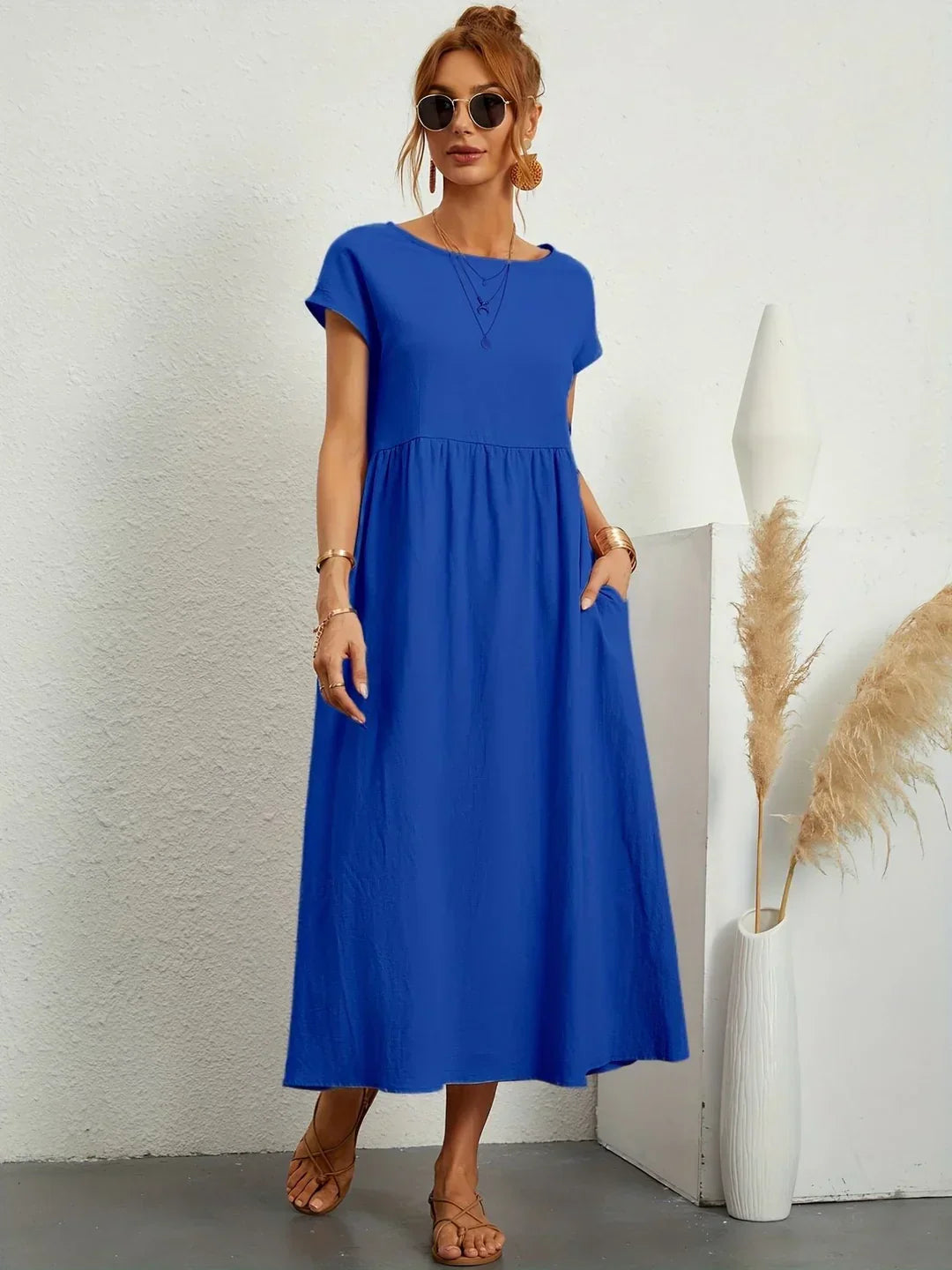 MARGOT | FLUID MIDI DRESS TIMELESS ELEGANCE