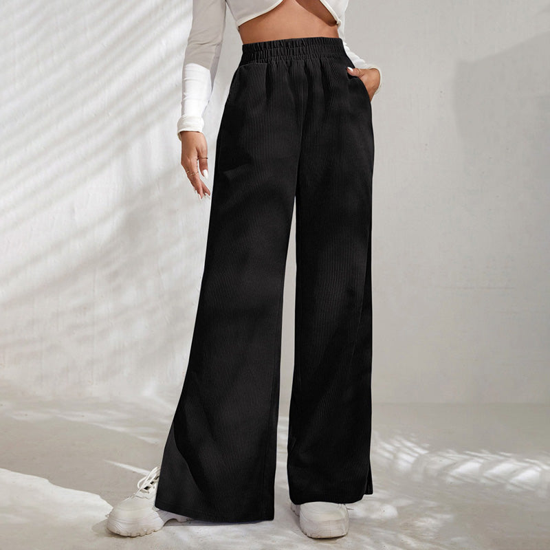 PENELOPE | WIDE-LEG RIBBED JOGGERS