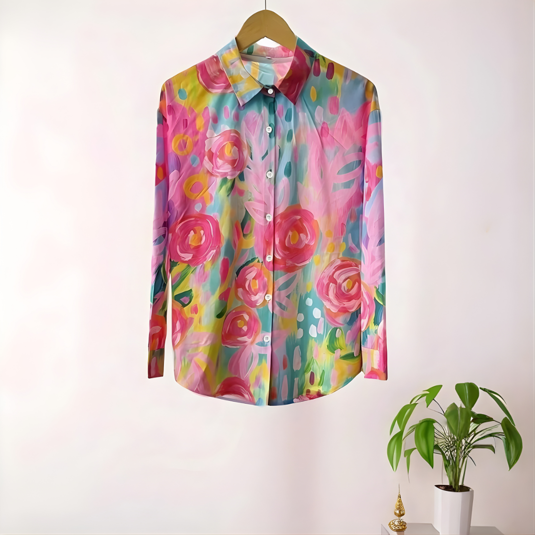 BETHANY | COLORFUL PATTERN BLOUSE