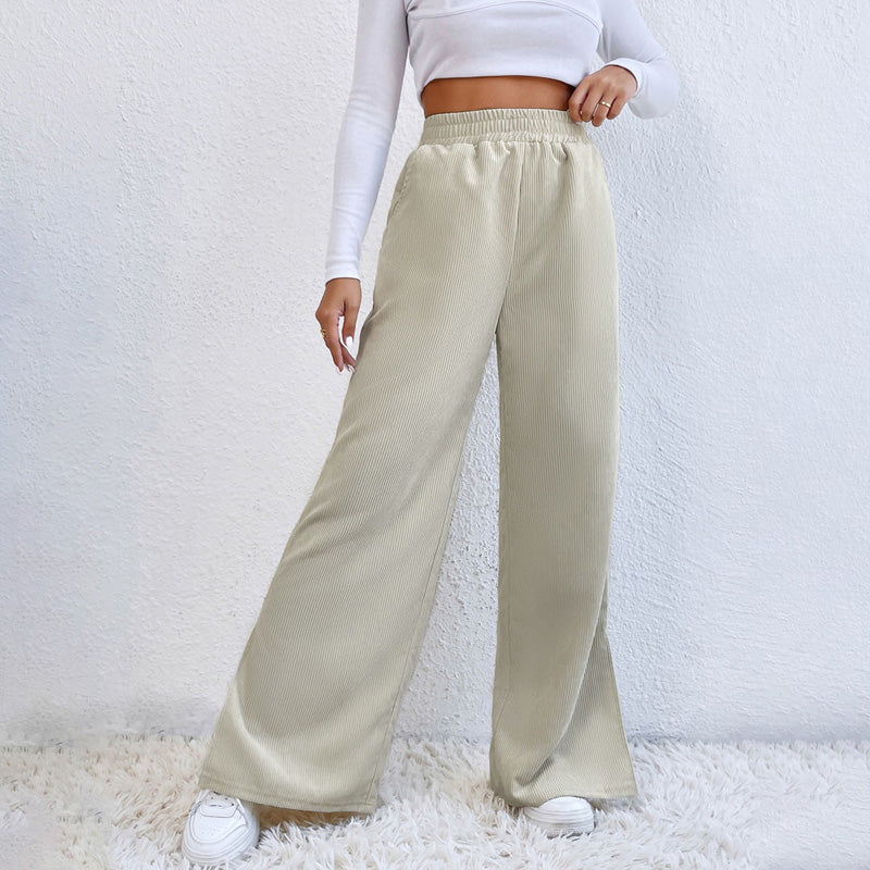 PENELOPE | WIDE-LEG RIBBED JOGGERS