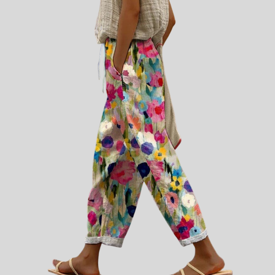 SIENNA | COLOURFUL FLORAL PANTS
