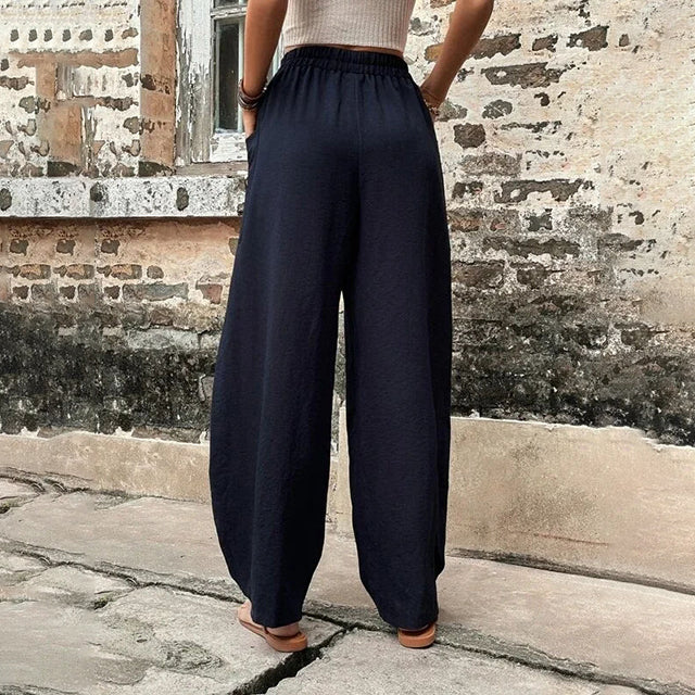 BOWIE | FLOWING WIDE-LEG PANTS