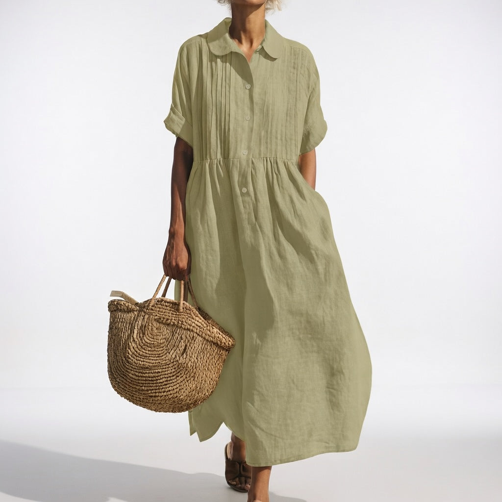 LYSANDRA | FLUID SHIRT DRESS