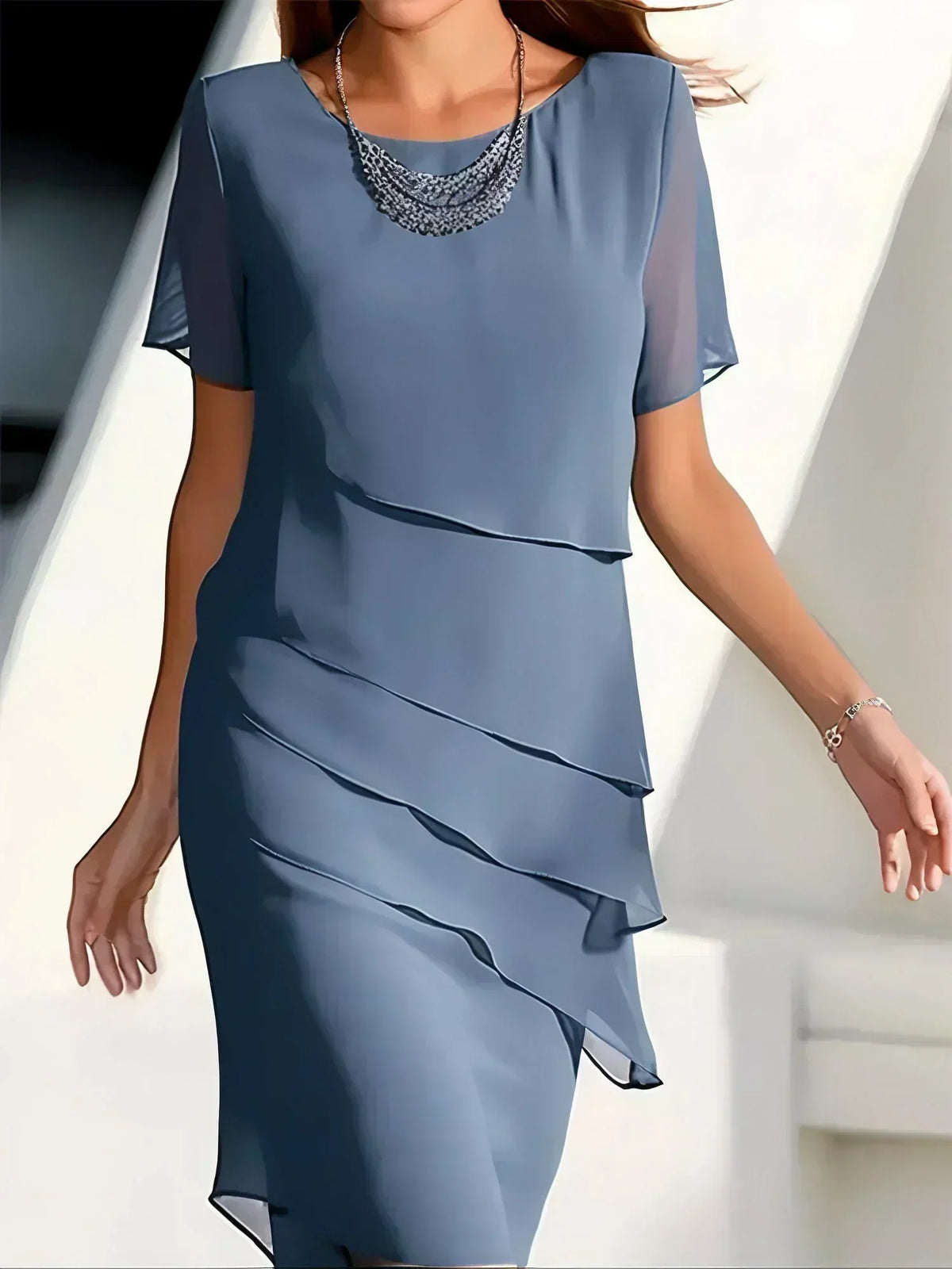 DANIELLE | LAYERED MIDI DRESS