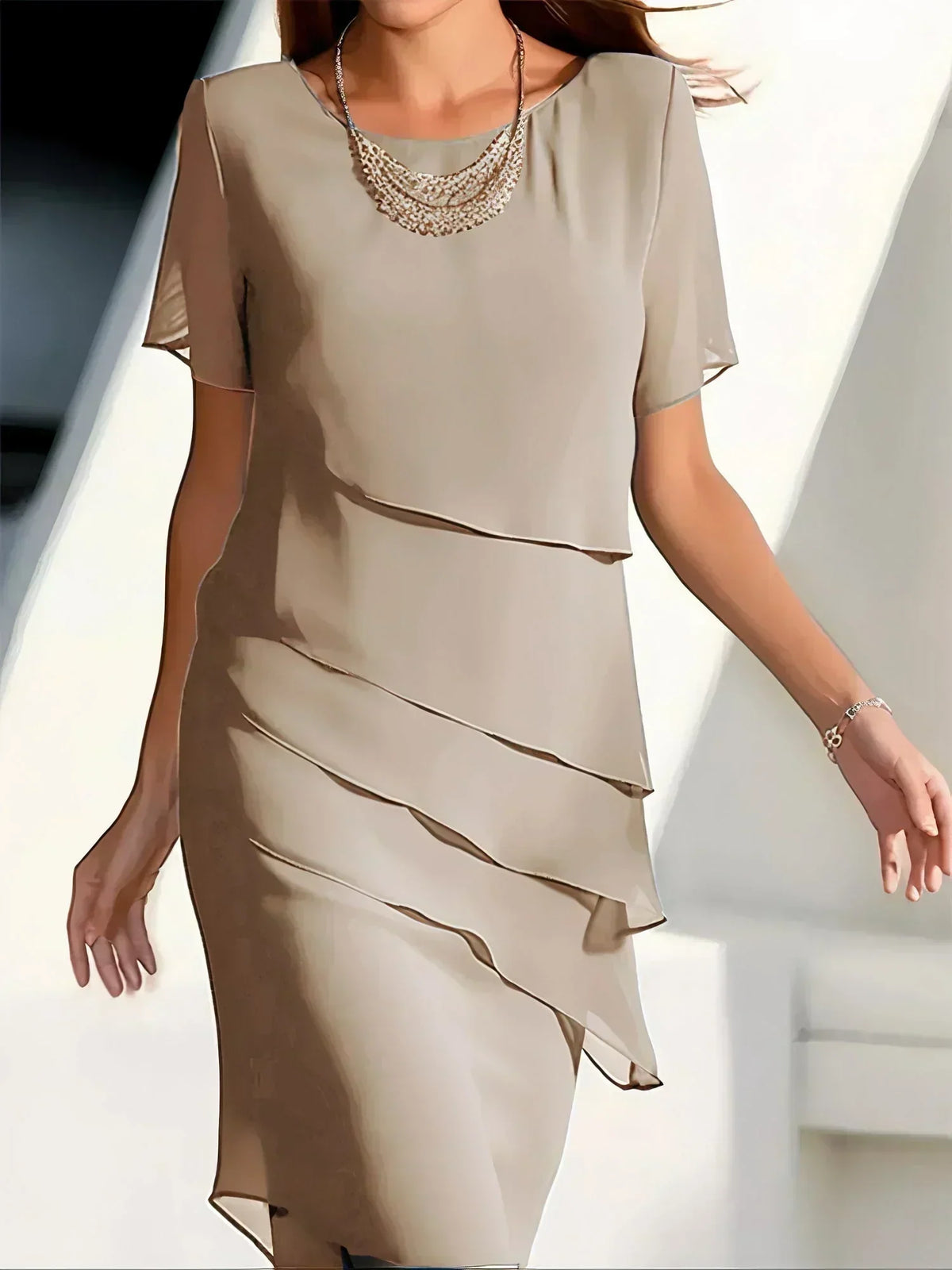 DANIELLE | LAYERED MIDI DRESS