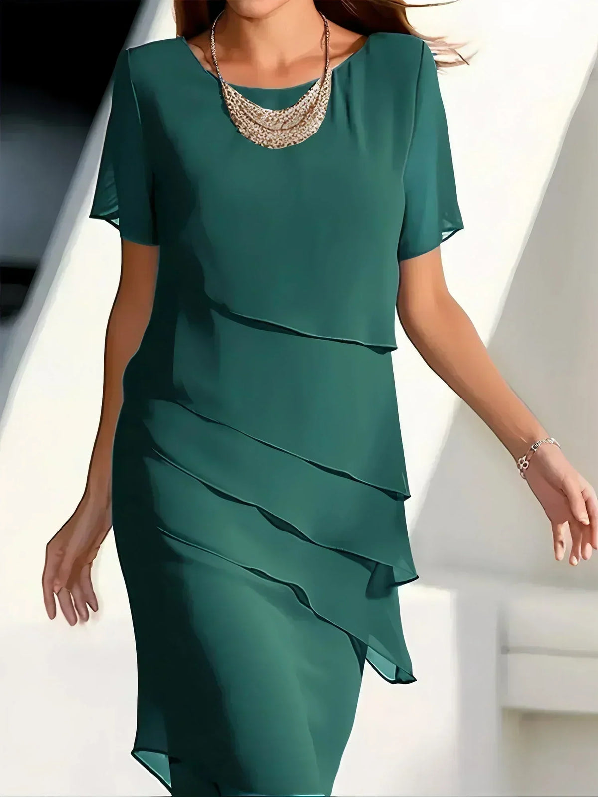 DANIELLE | LAYERED MIDI DRESS