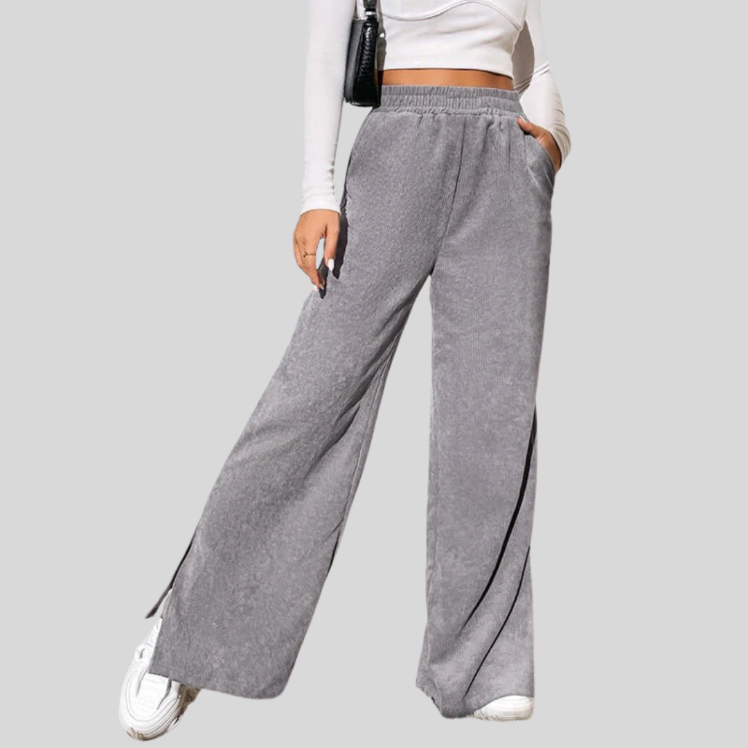 PENELOPE | WIDE-LEG RIBBED JOGGERS