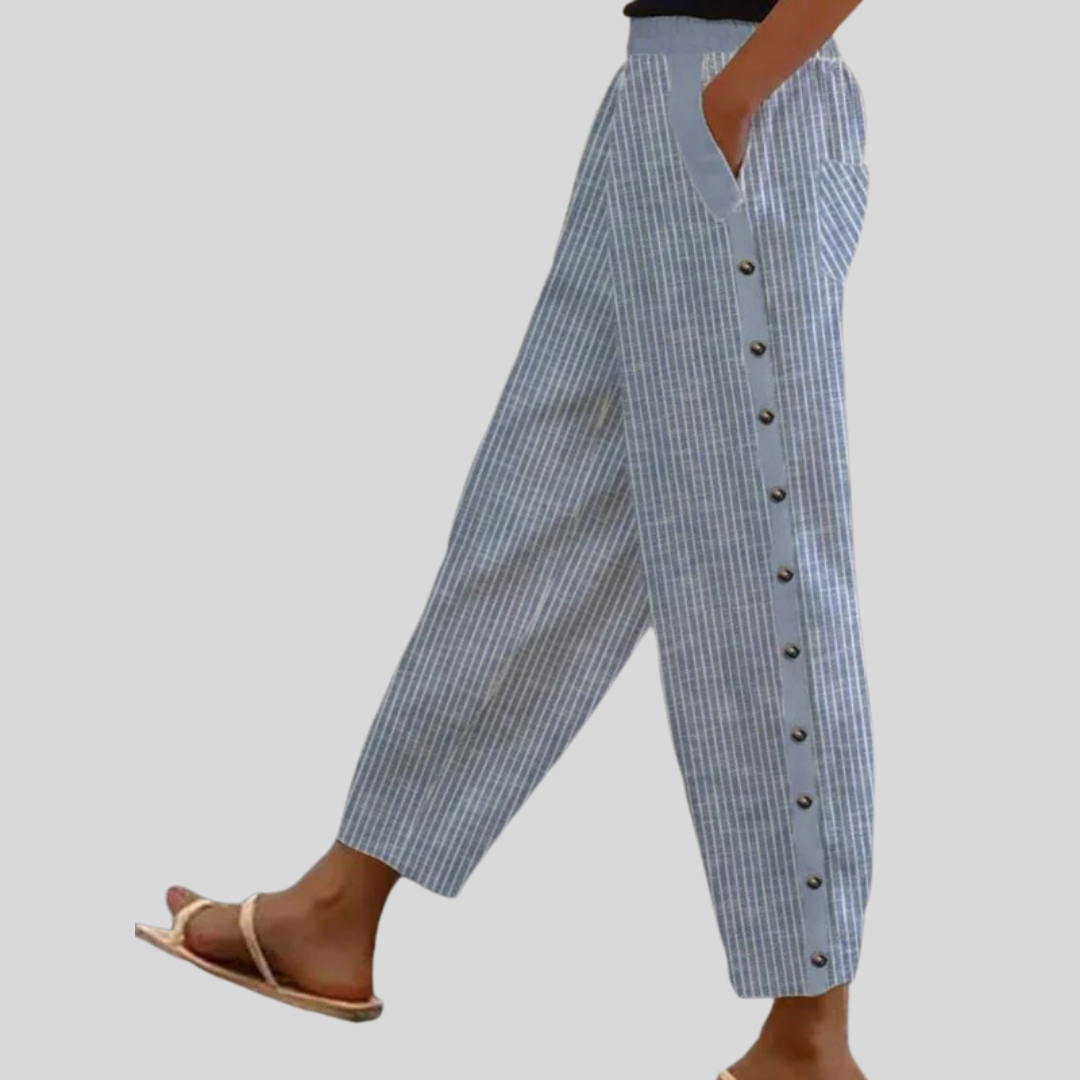 MIA | STRIPED BUTTON PANTS