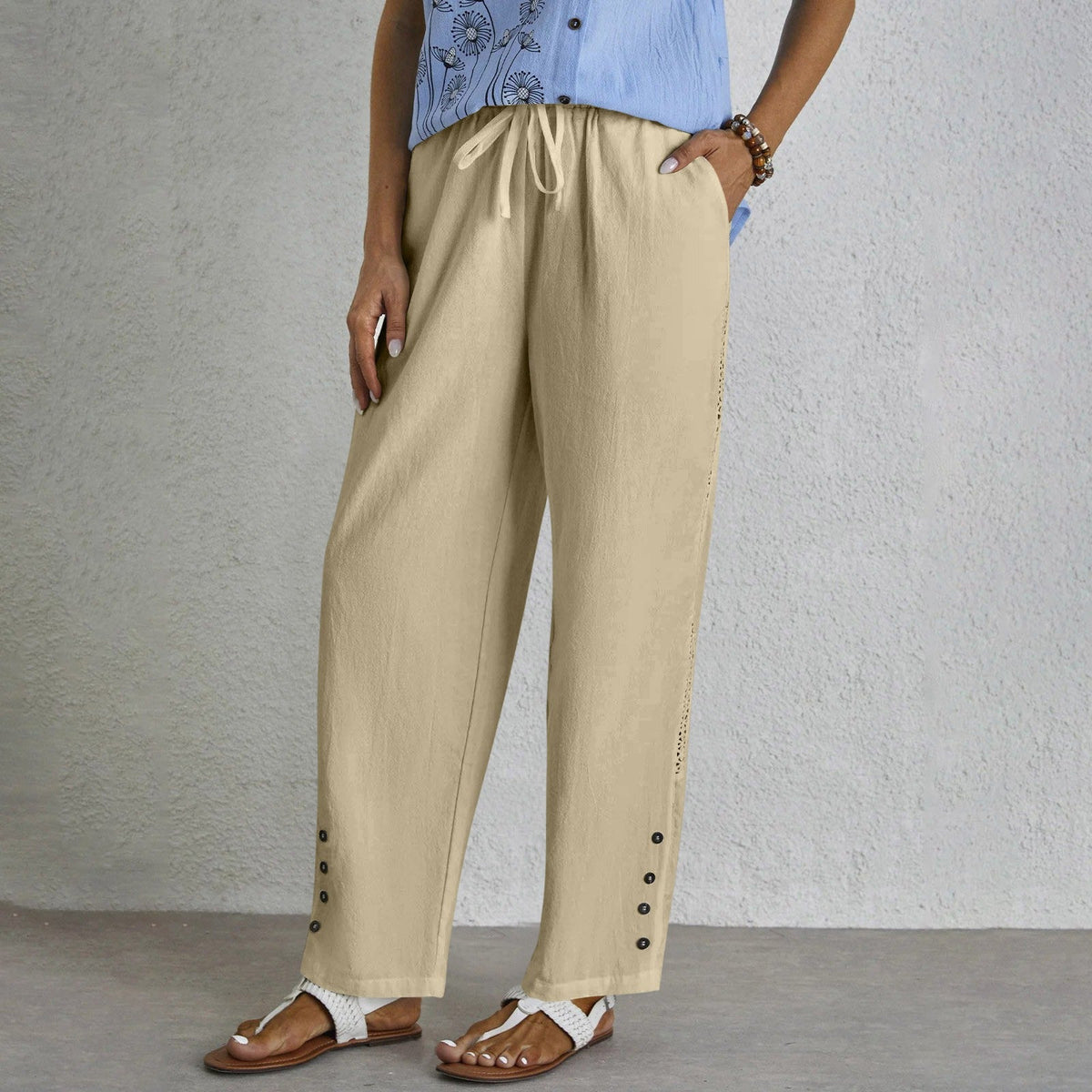 ZALI | RELAXED BUTTON PANTS