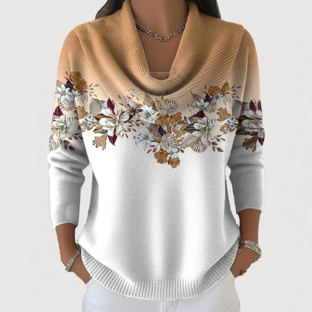 ERIN | FLORAL SOFT COLLARED JUMPER
