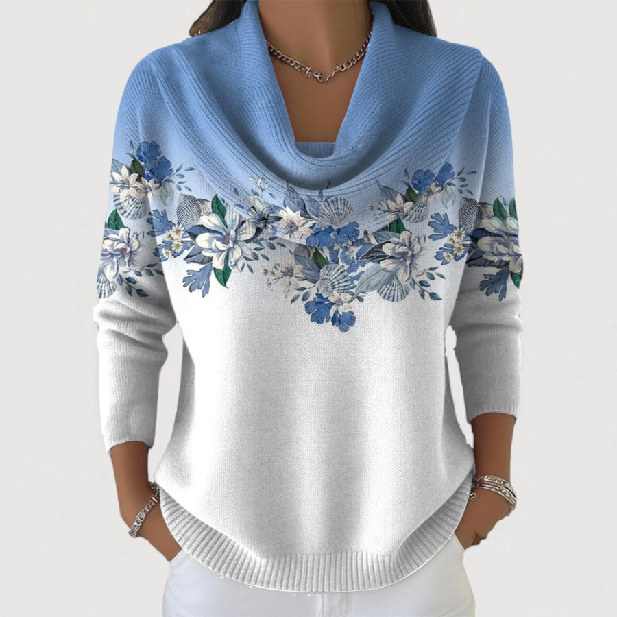 ERIN | FLORAL SOFT COLLARED JUMPER